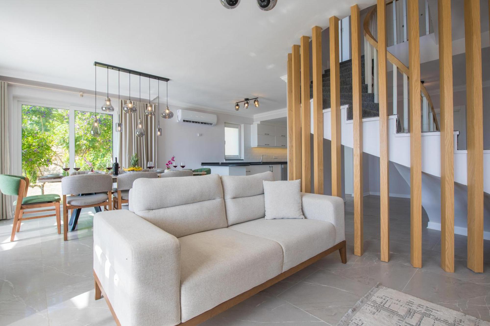 Beachfront White Villa With Private Swimming Pool Kalkan Exterior photo